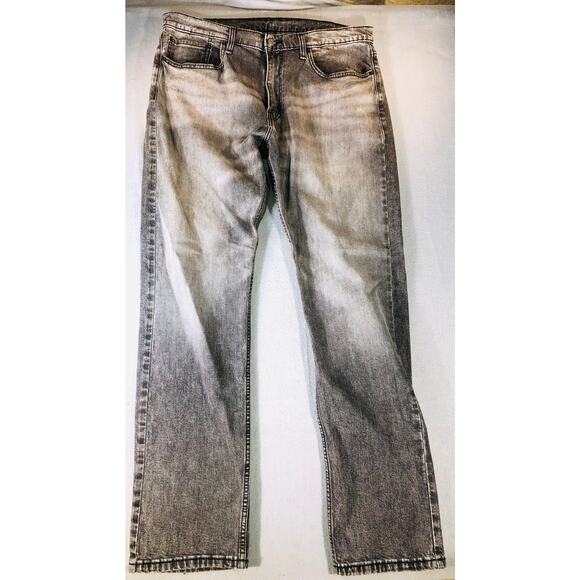 Levi’s 502 Women’s black Wash Jeans Mid Rise Straight Leg Denim 36x34,baggy y2k - Picture 2 of 7